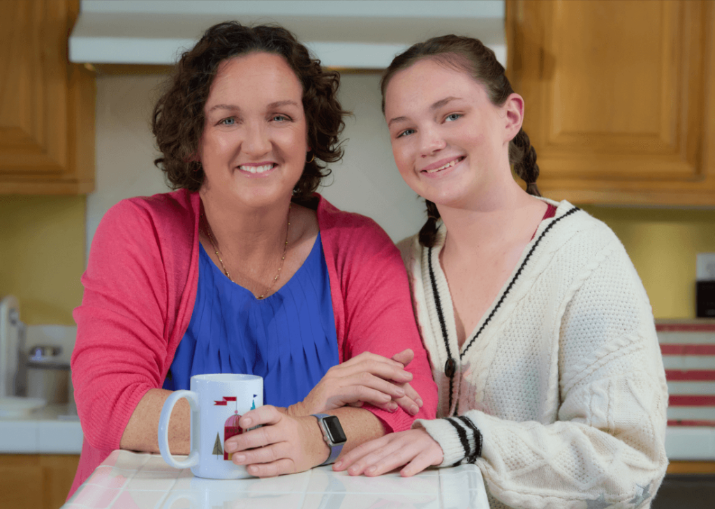 Katie and her daughter